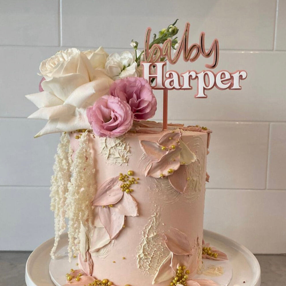 Baby "surname" Cake Topper-SQ5026673