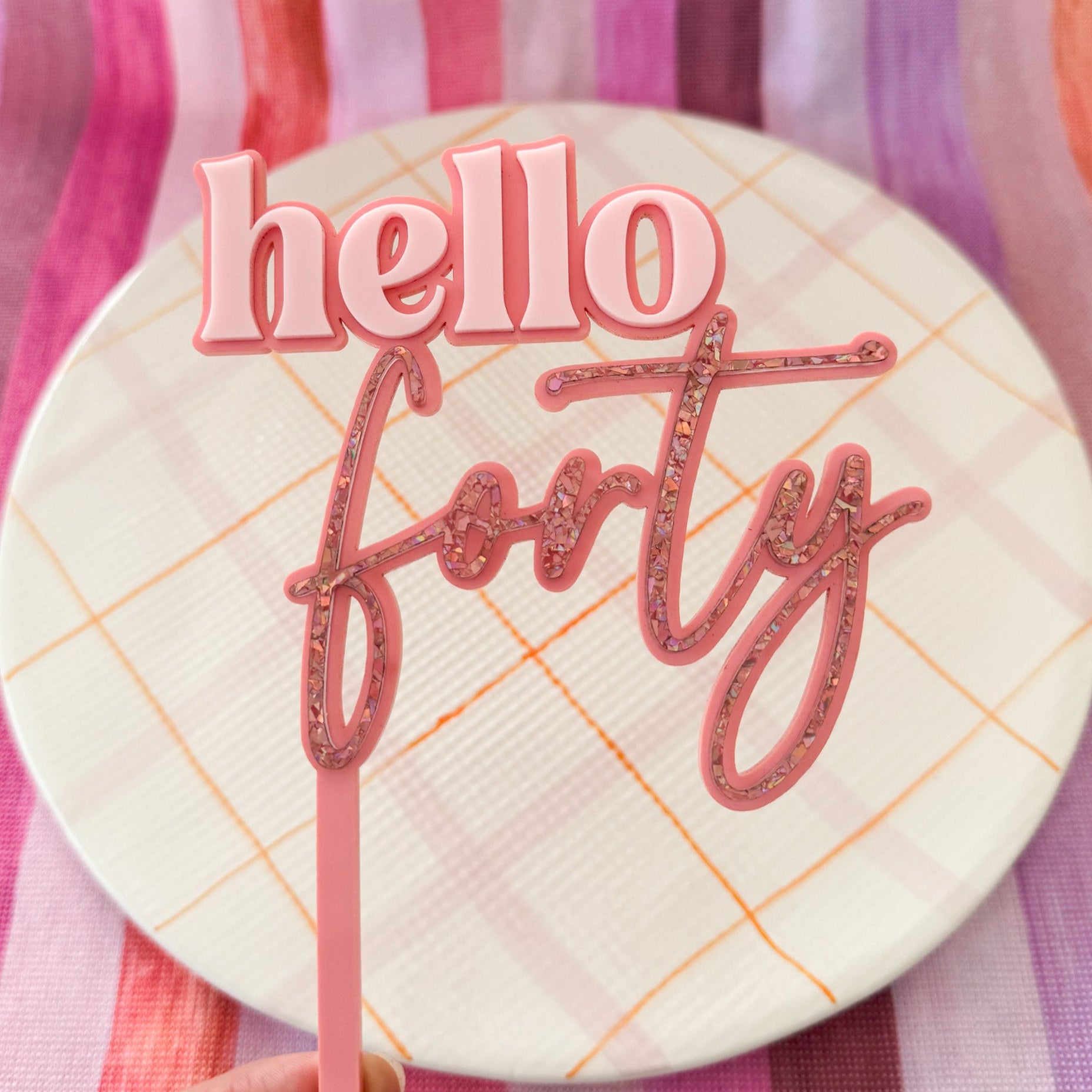Hello Thirty Cake Topper