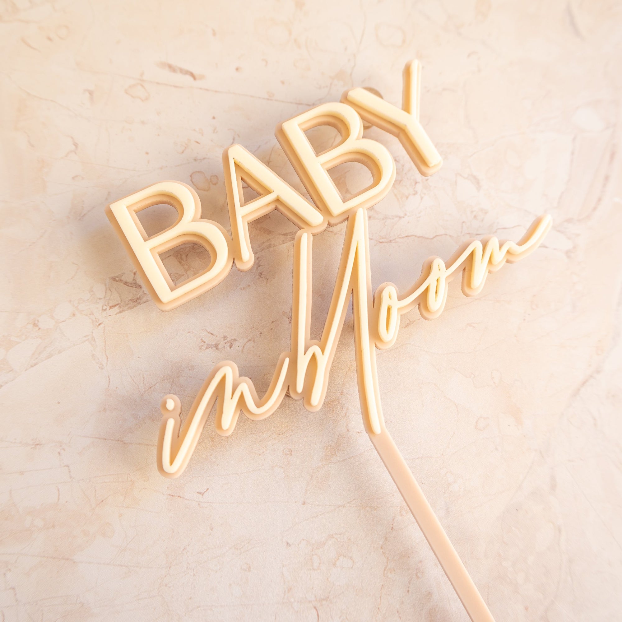 Baby In Bloom - Cake Topper