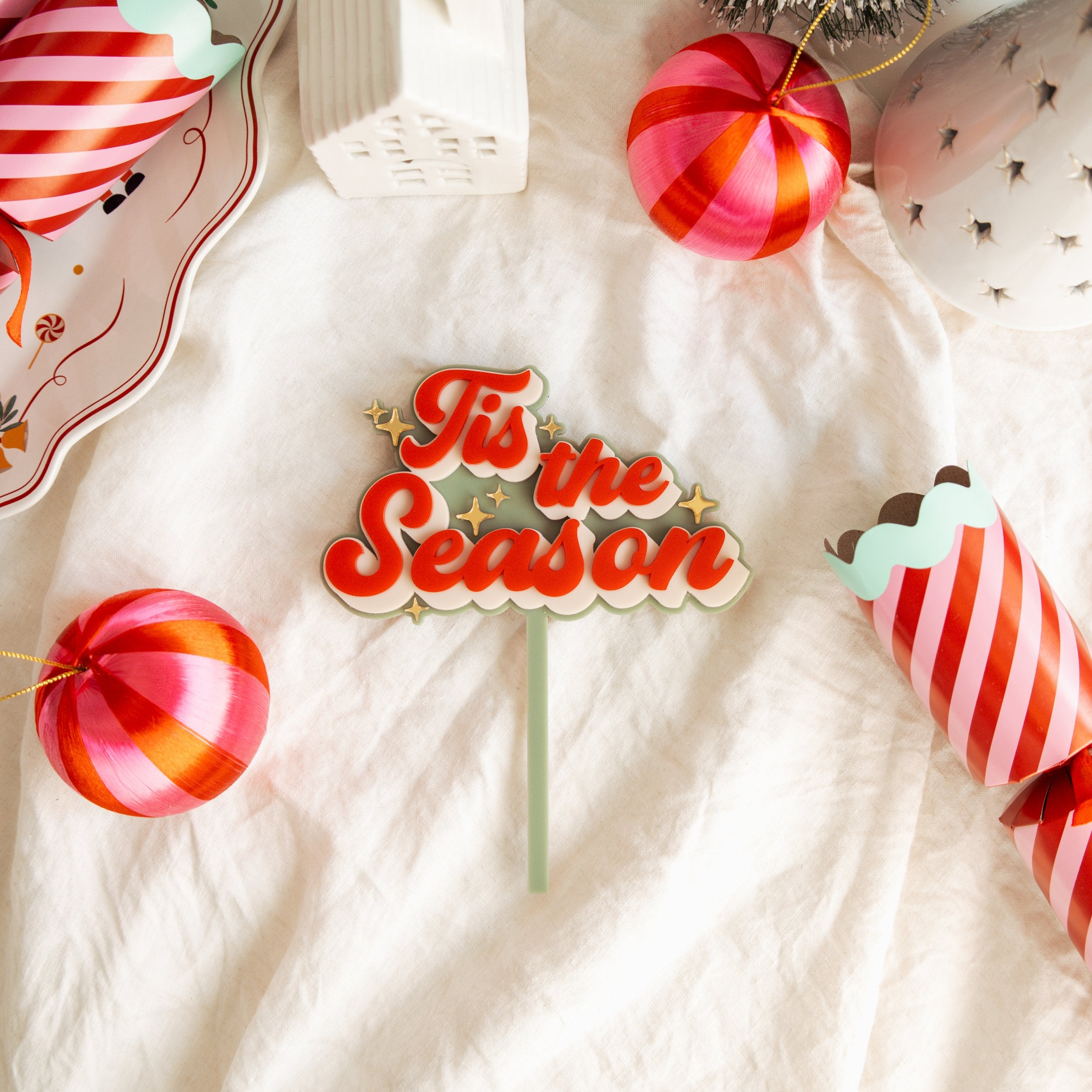 Tis The Season - Cake Topper