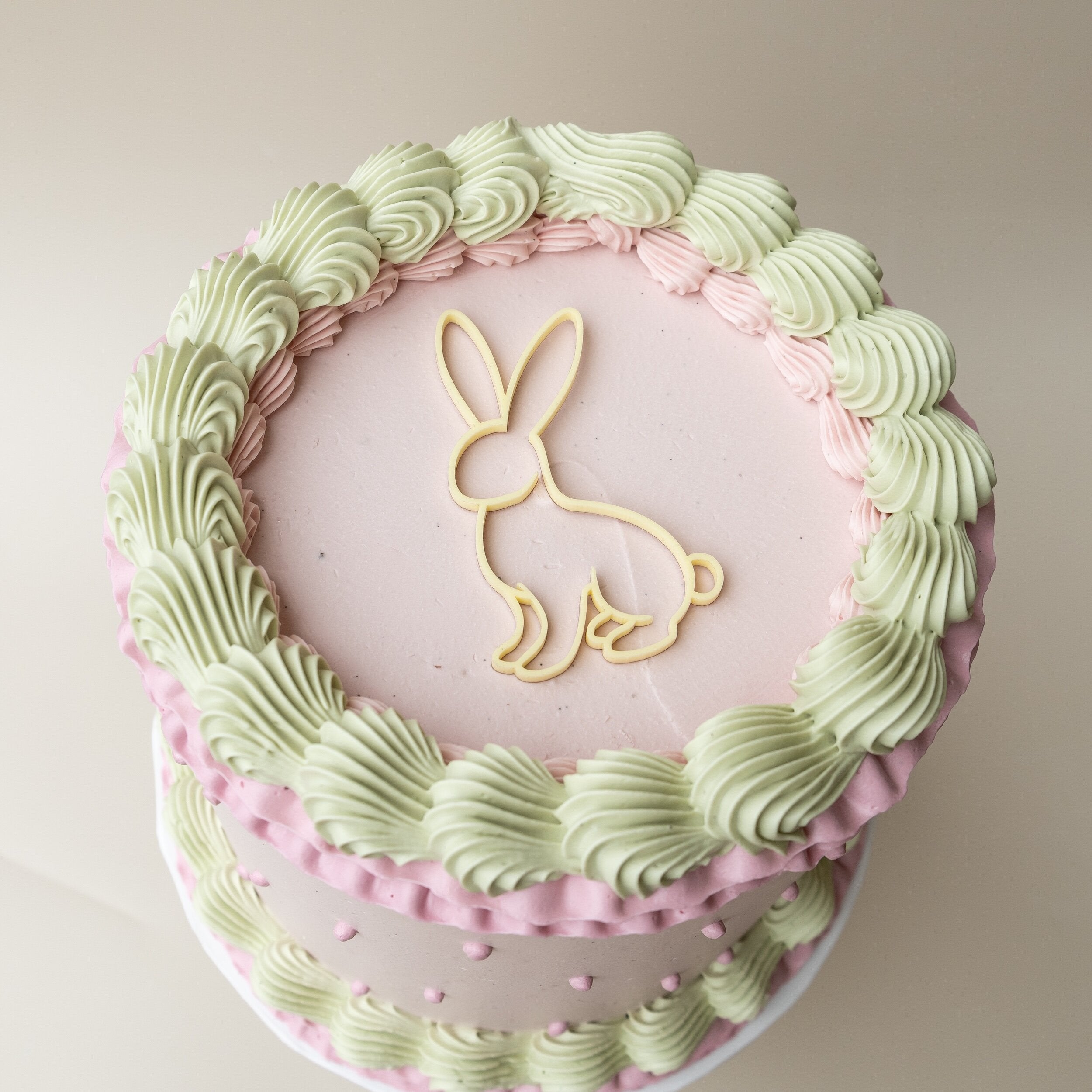 Easter Bunny - Single Layer Cupcake Topper-SQ1514552