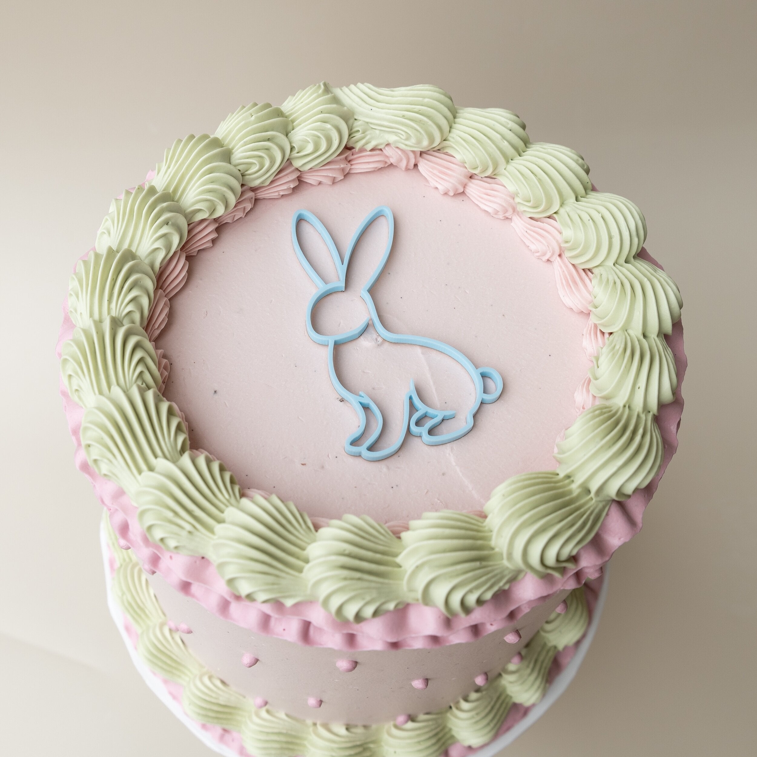 Easter Bunny - Single Layer Cupcake Topper-SQ1514552