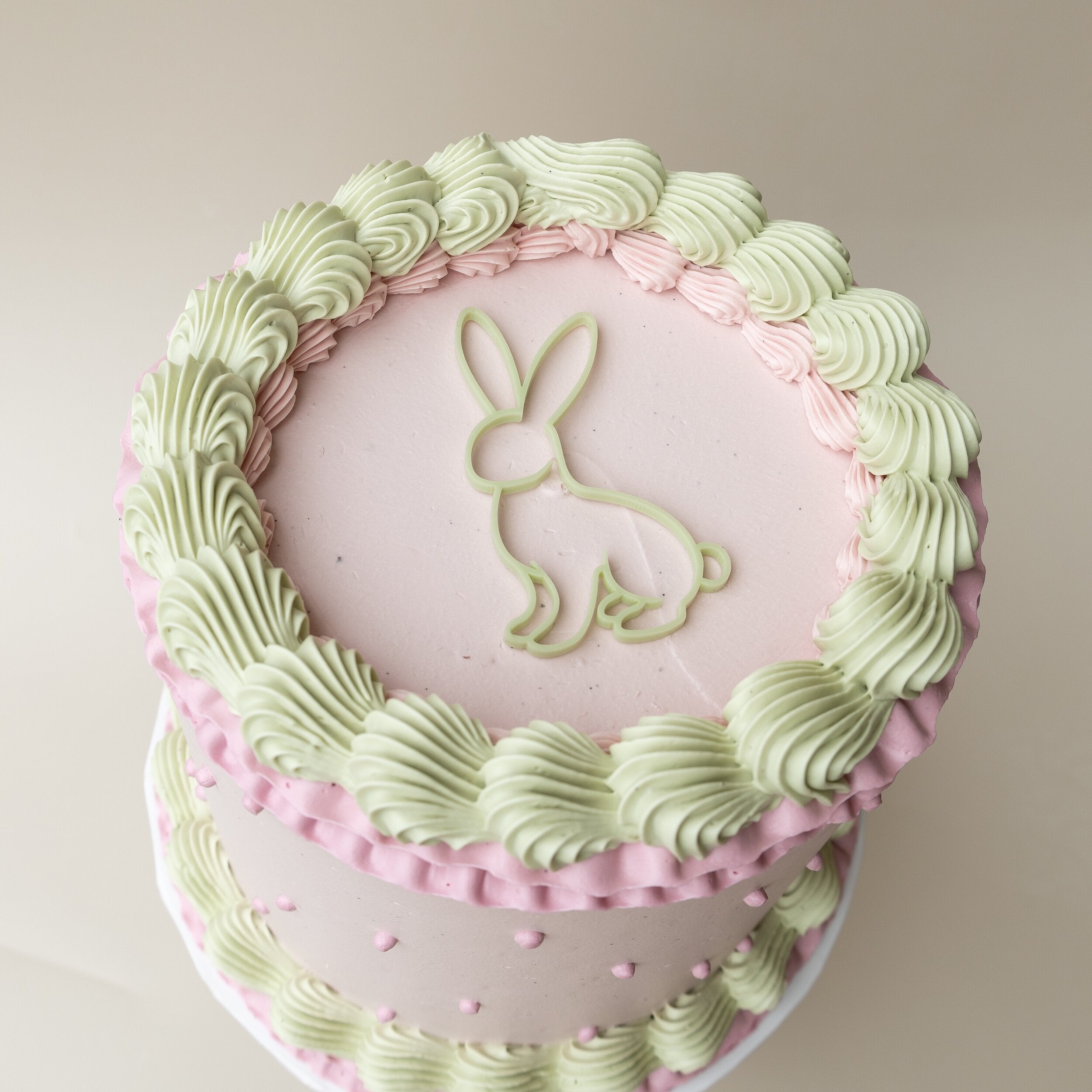 Easter Bunny - Single Layer Cupcake Topper-SQ1514552