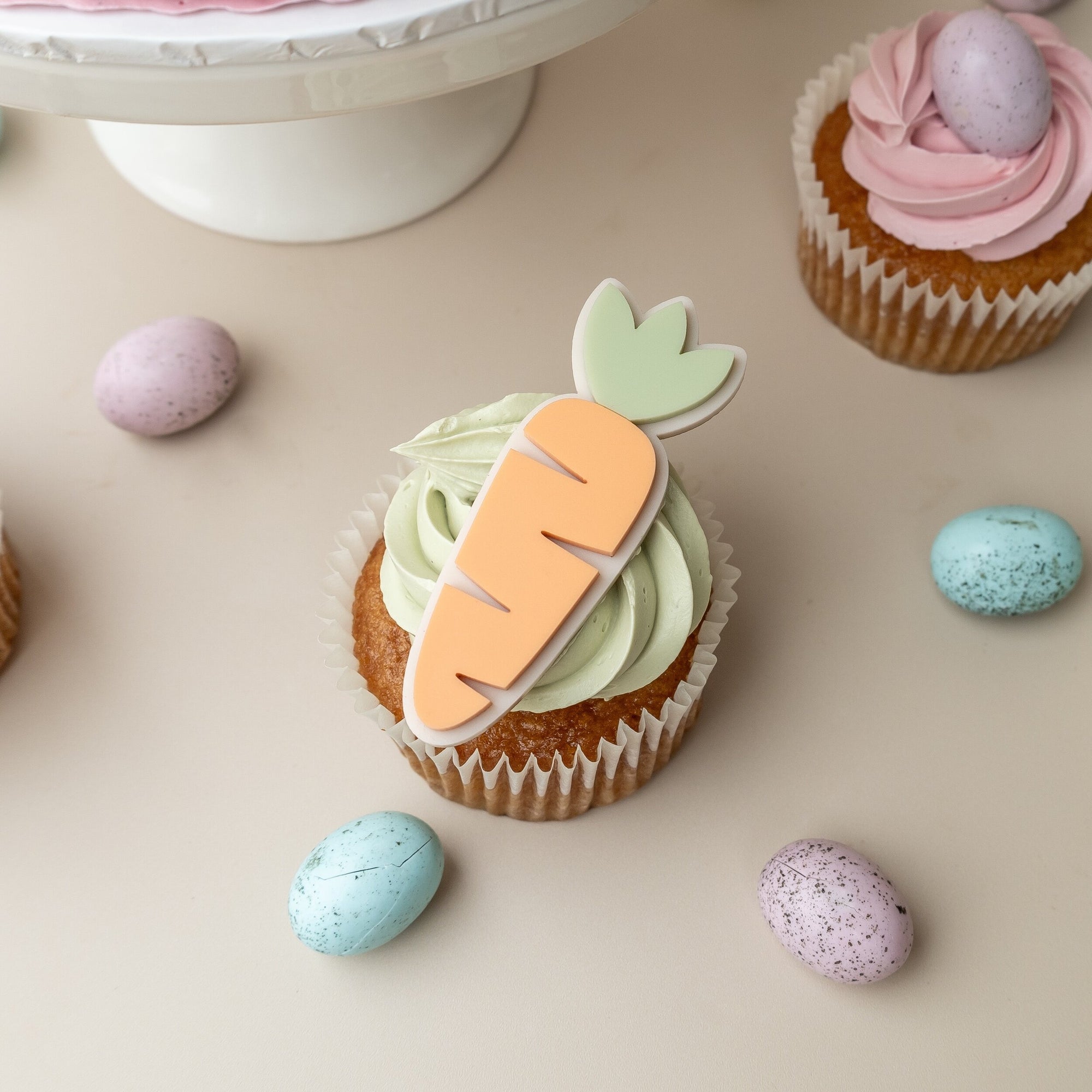 Carrot - Layered Cupcake Topper