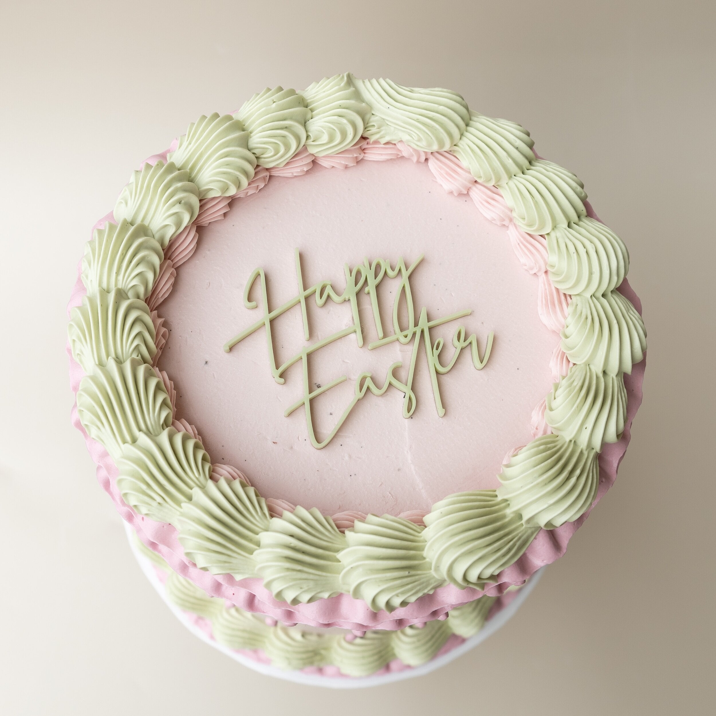 Happy Easter - Single Layer Cupcake Topper-SQ9512428