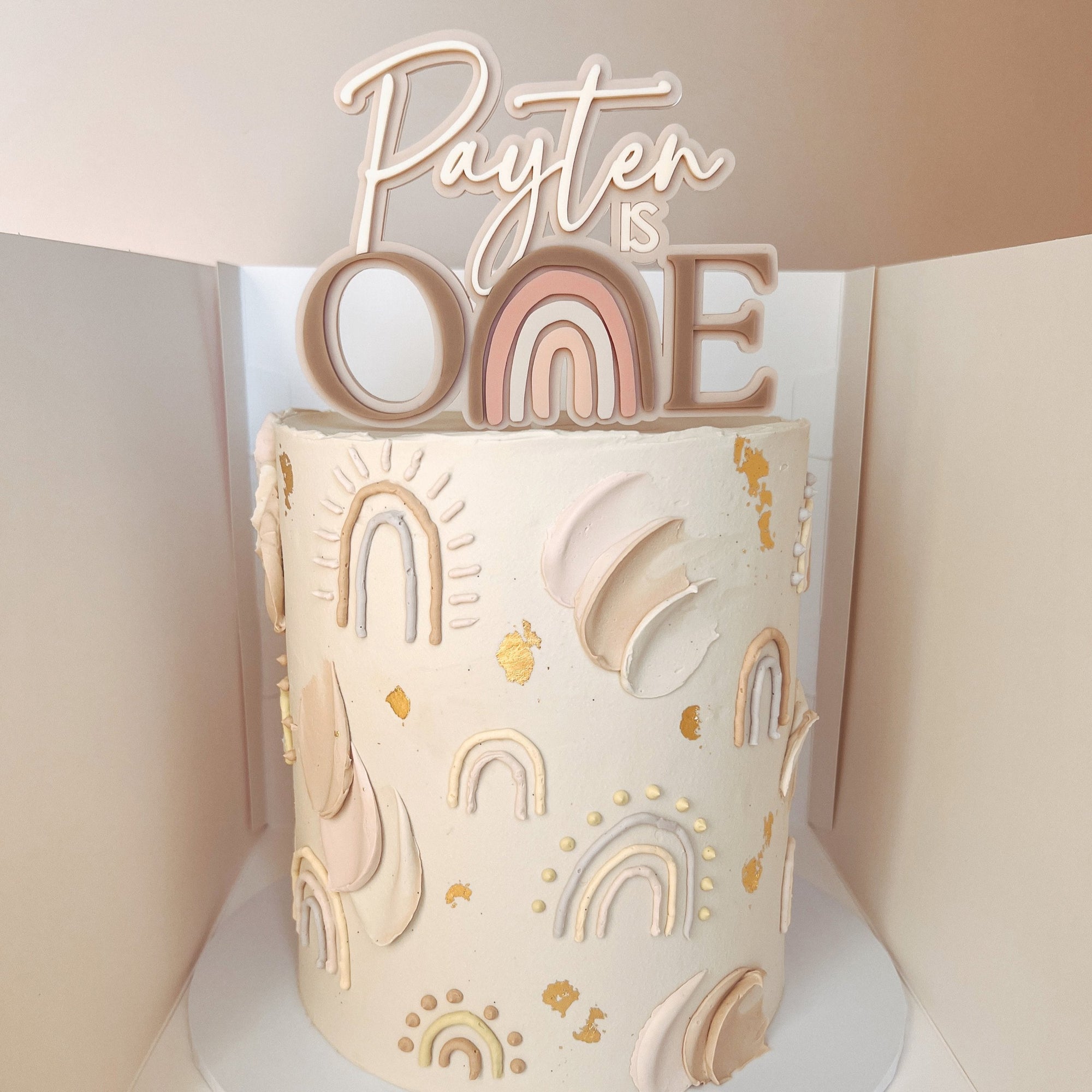 Rainbow One - Cake Topper