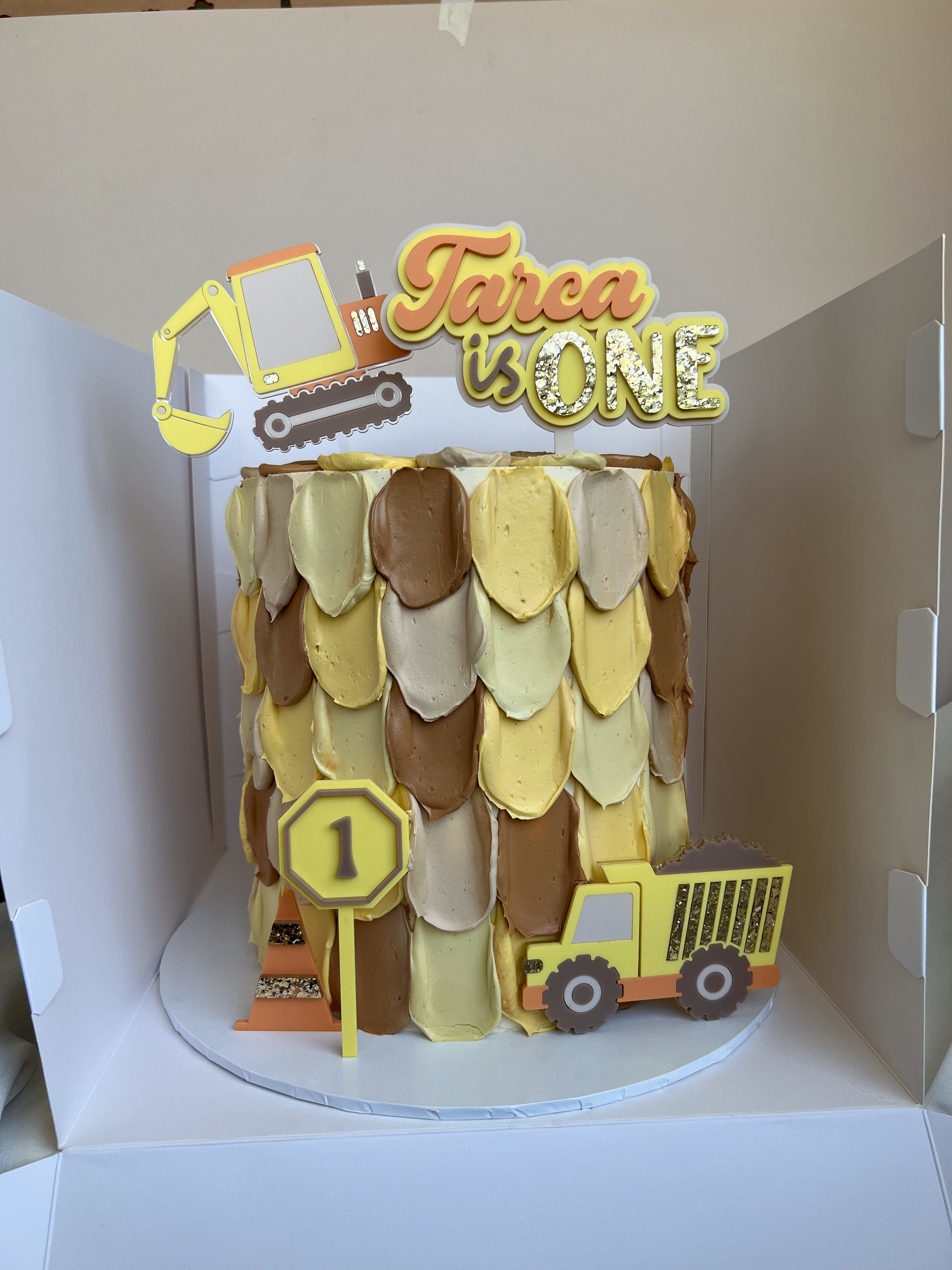 Construction Cake Topper set