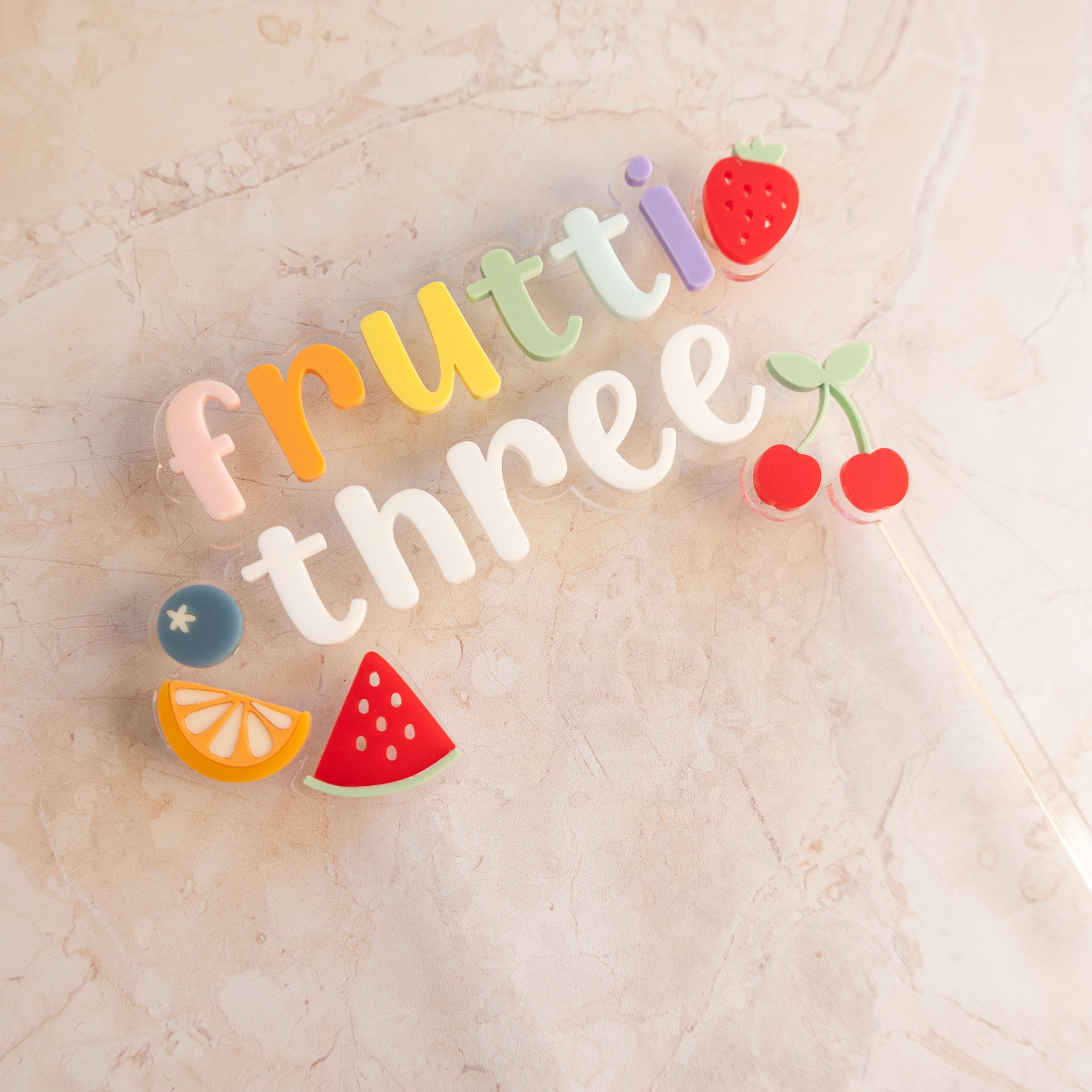 Two-ti Frutti - Cake Topper