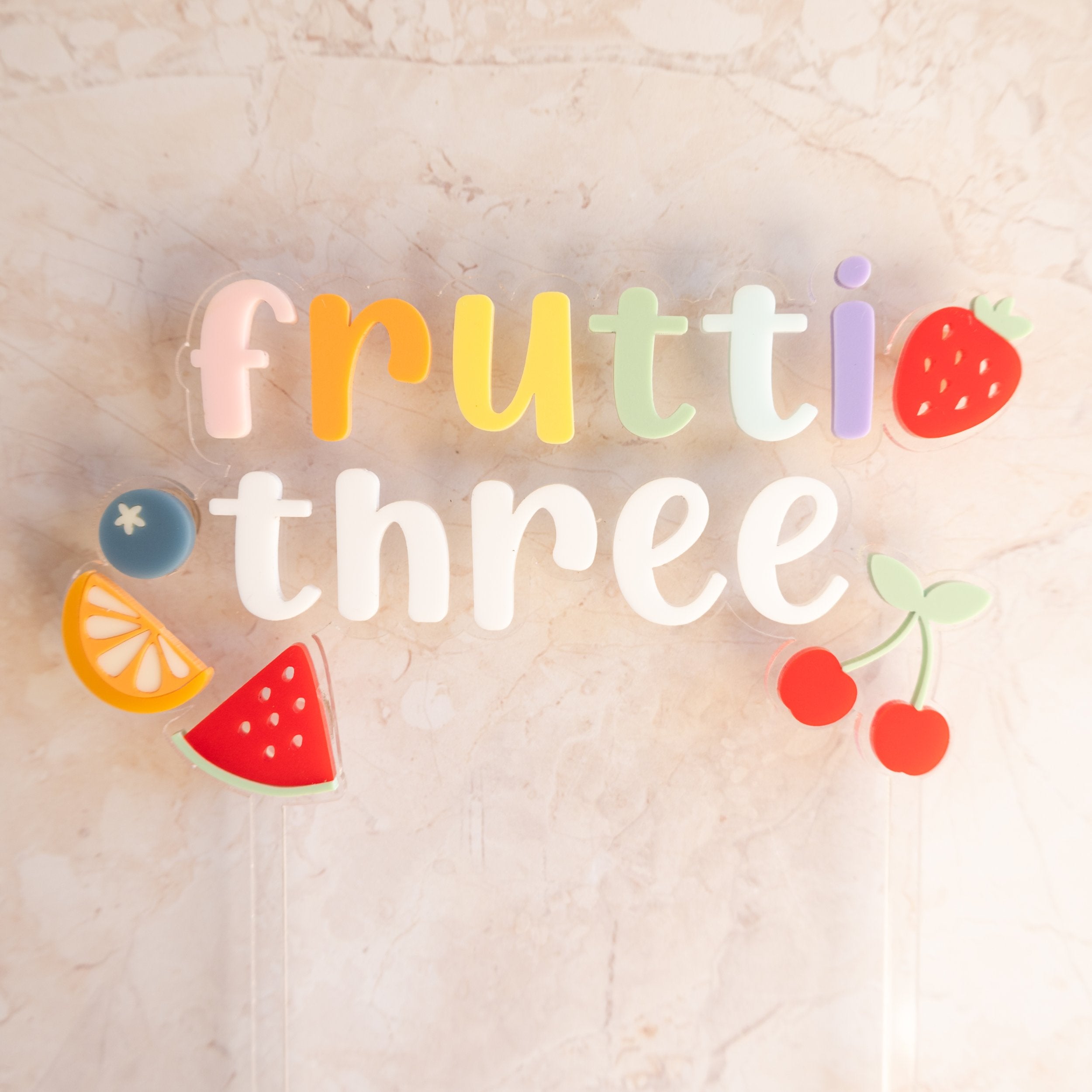 Two-ti Frutti - Cake Topper