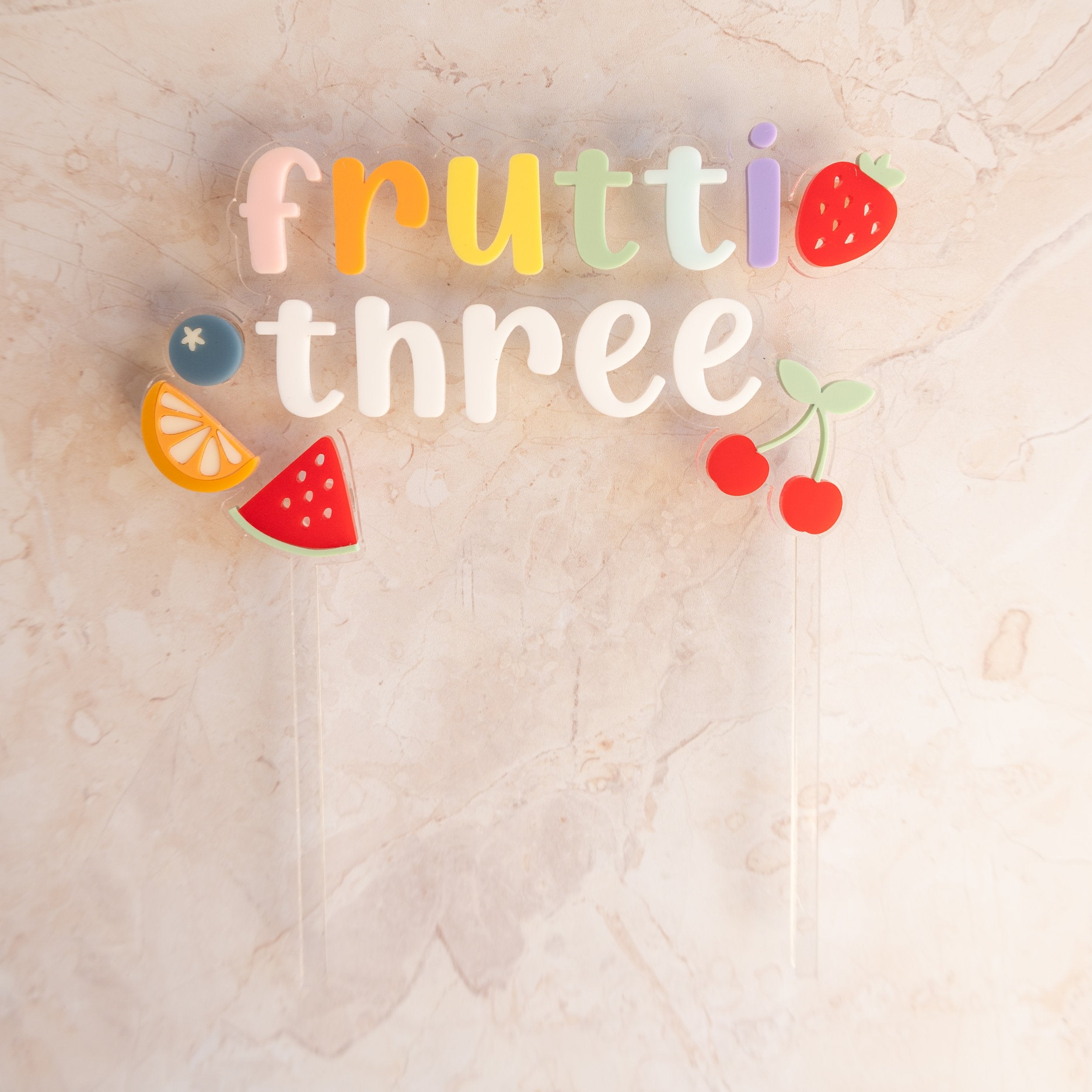 Two-ti Frutti - Cake Topper