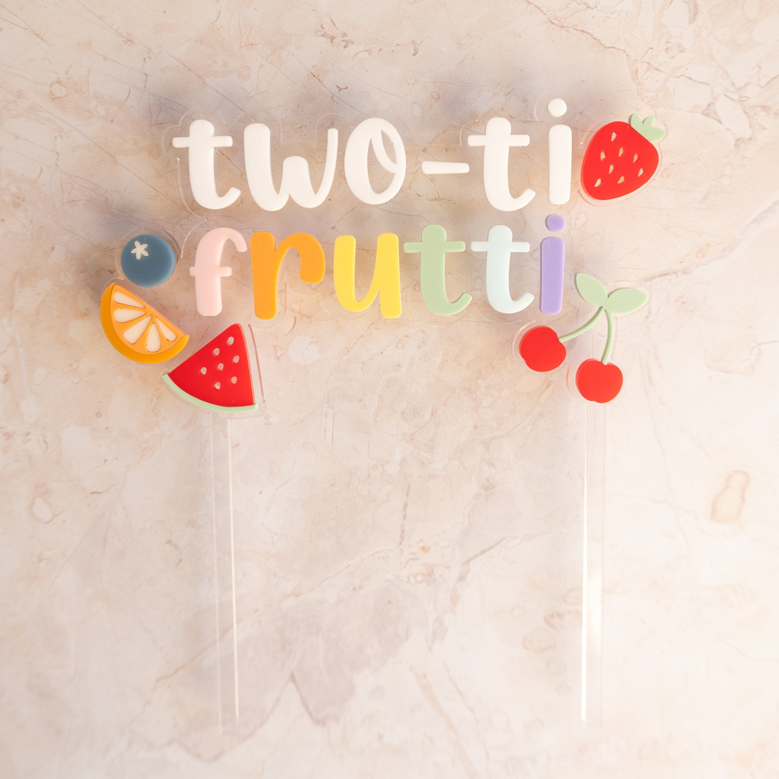 Two-ti Frutti - Cake Topper