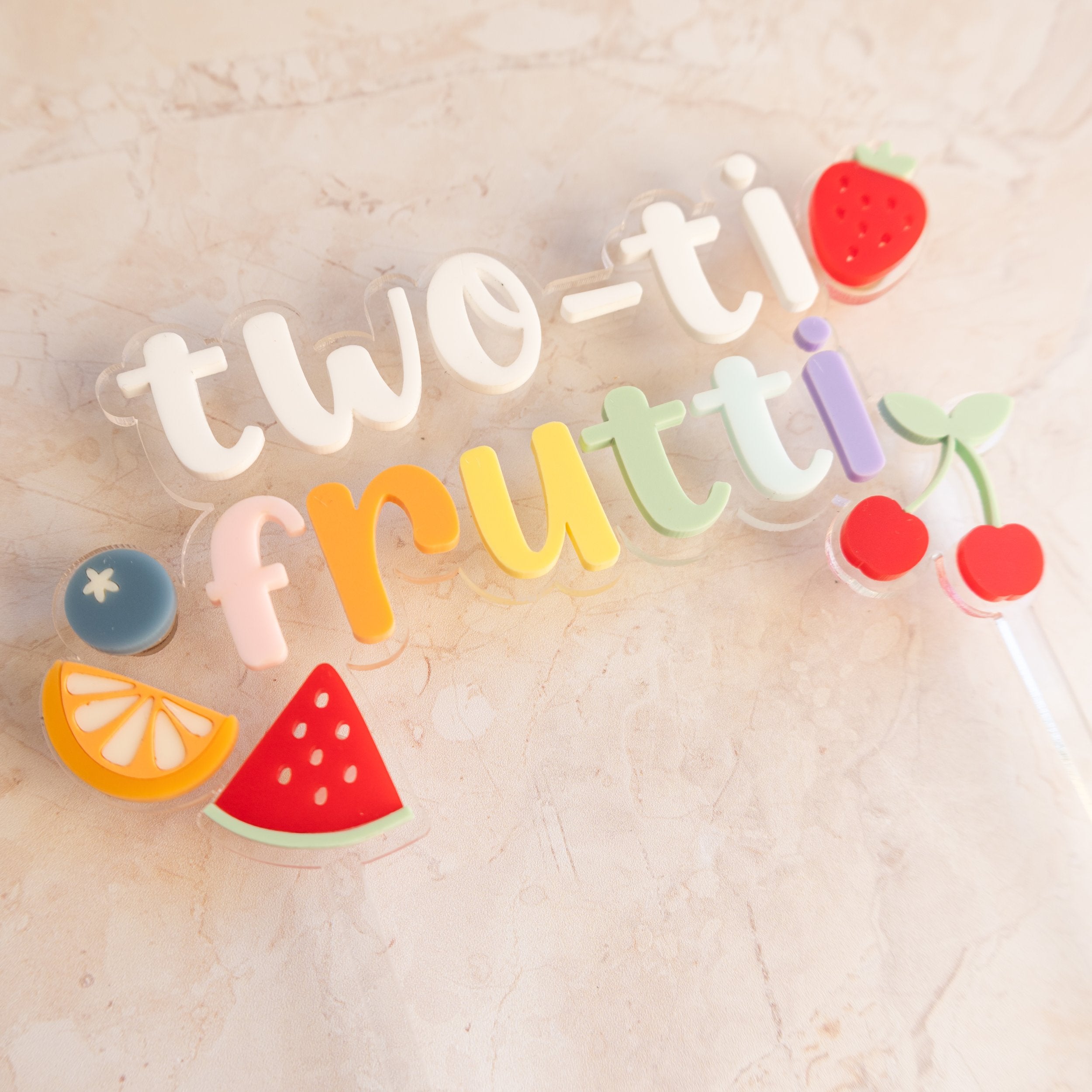 Two-ti Frutti - Cake Topper