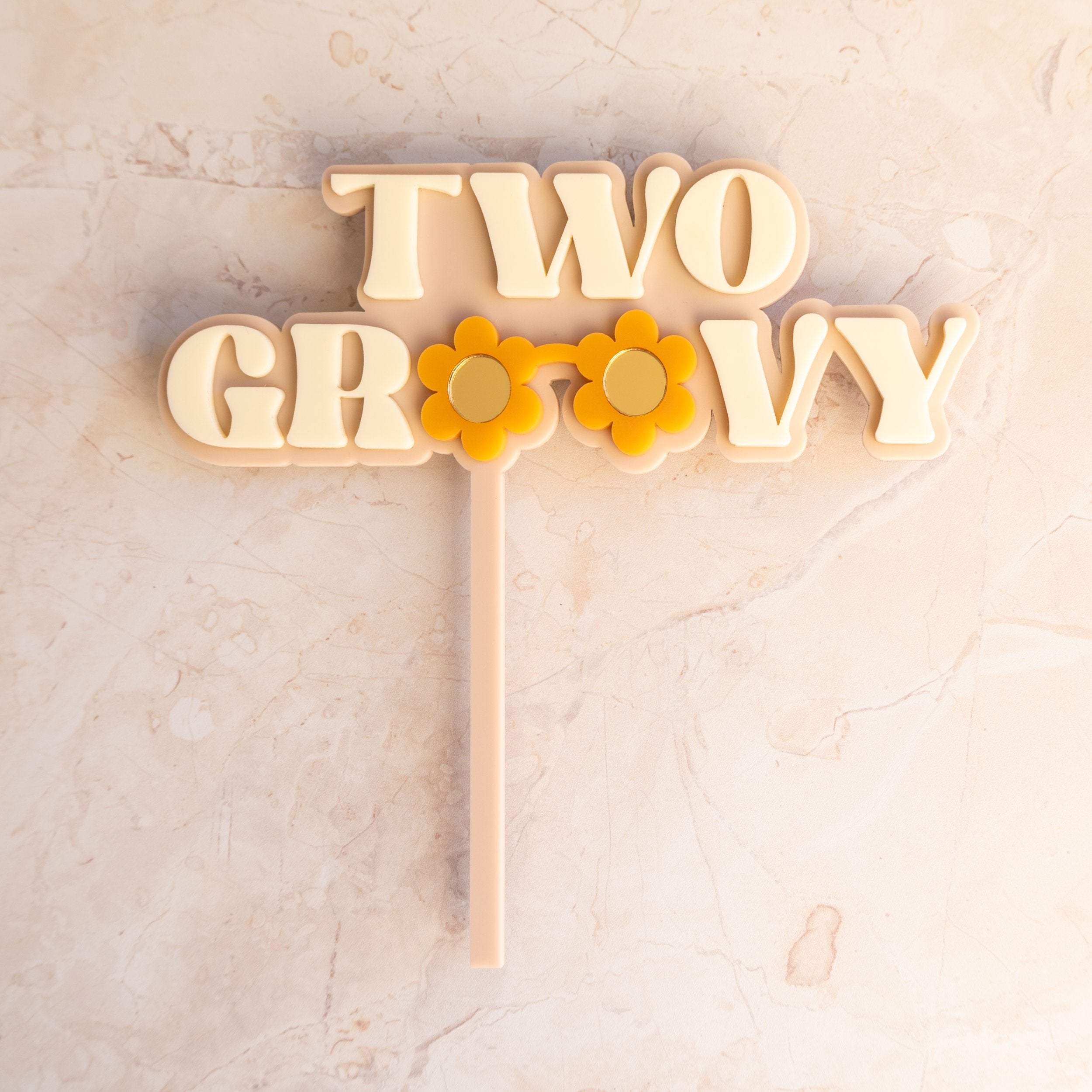 Two Groovy - Cake Topper Set-SQ9840370