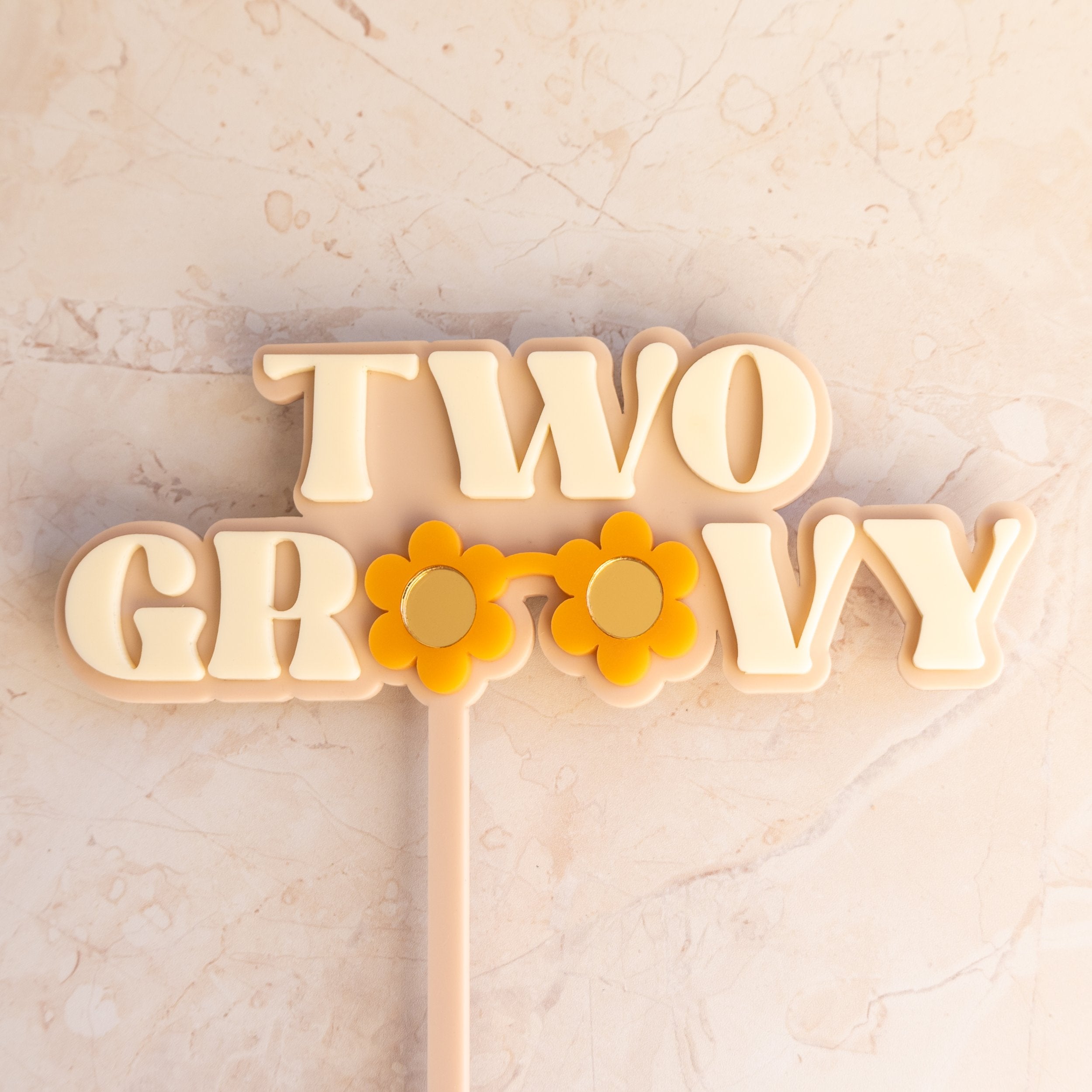Two Groovy - Cake Topper Set-SQ9840370
