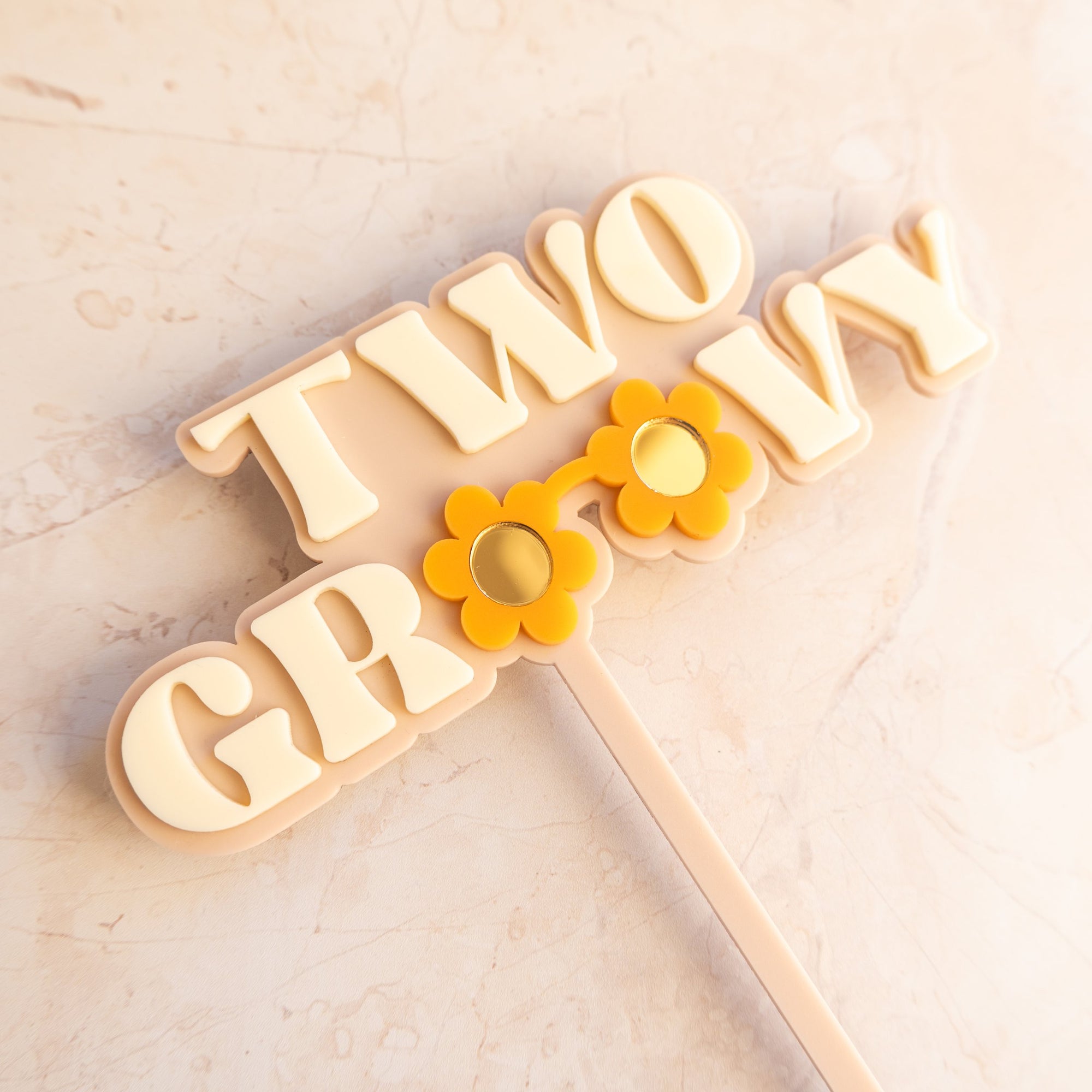 Two Groovy - Cake Topper Set-SQ9840370