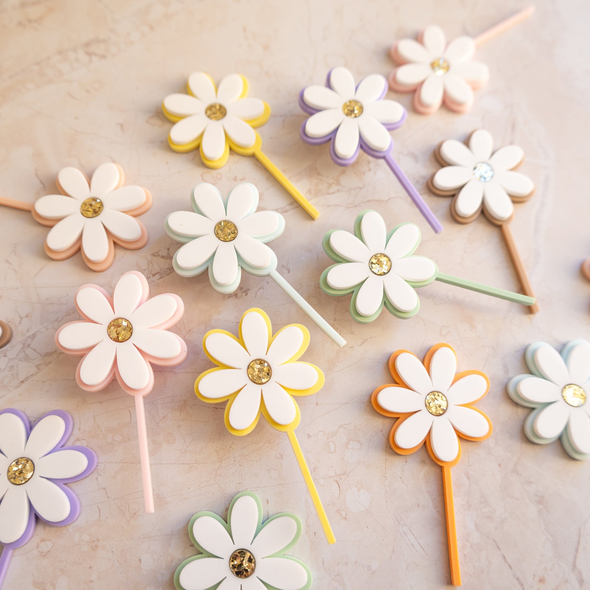 Mini Oh Daisy - Mini Cake Topper Set-SQ5718087