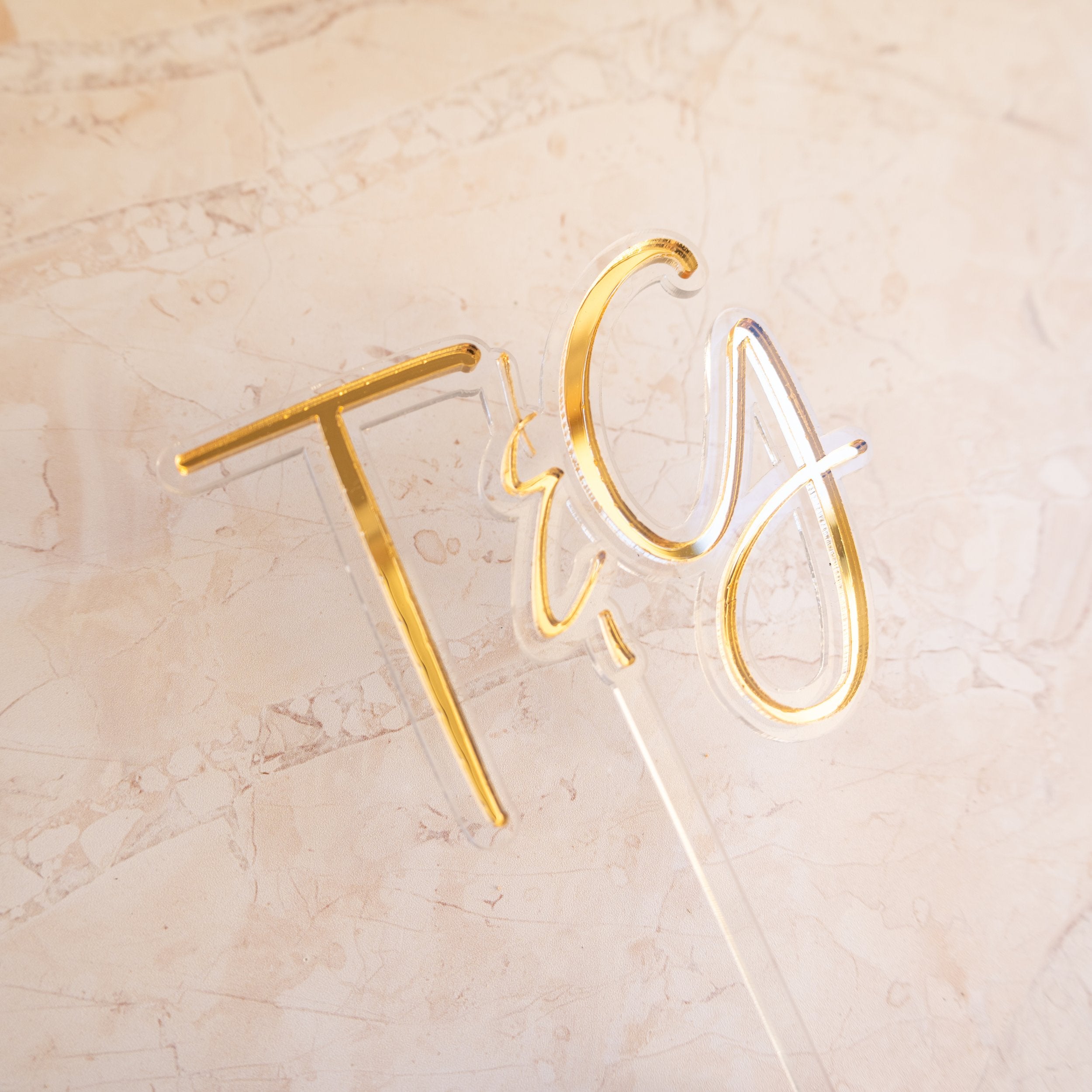 Custom Initials - Cake Topper