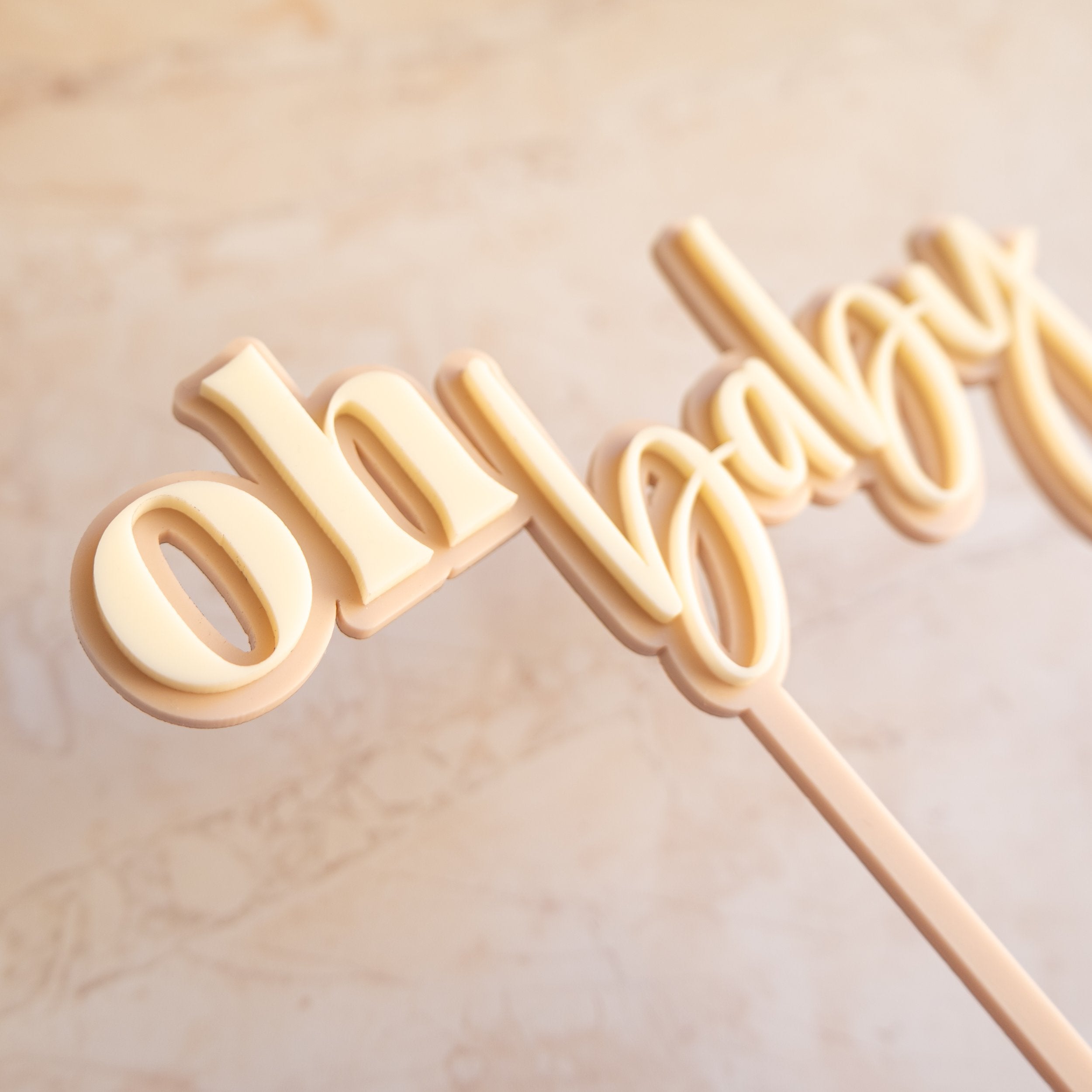 Oh Baby - Cake Topper