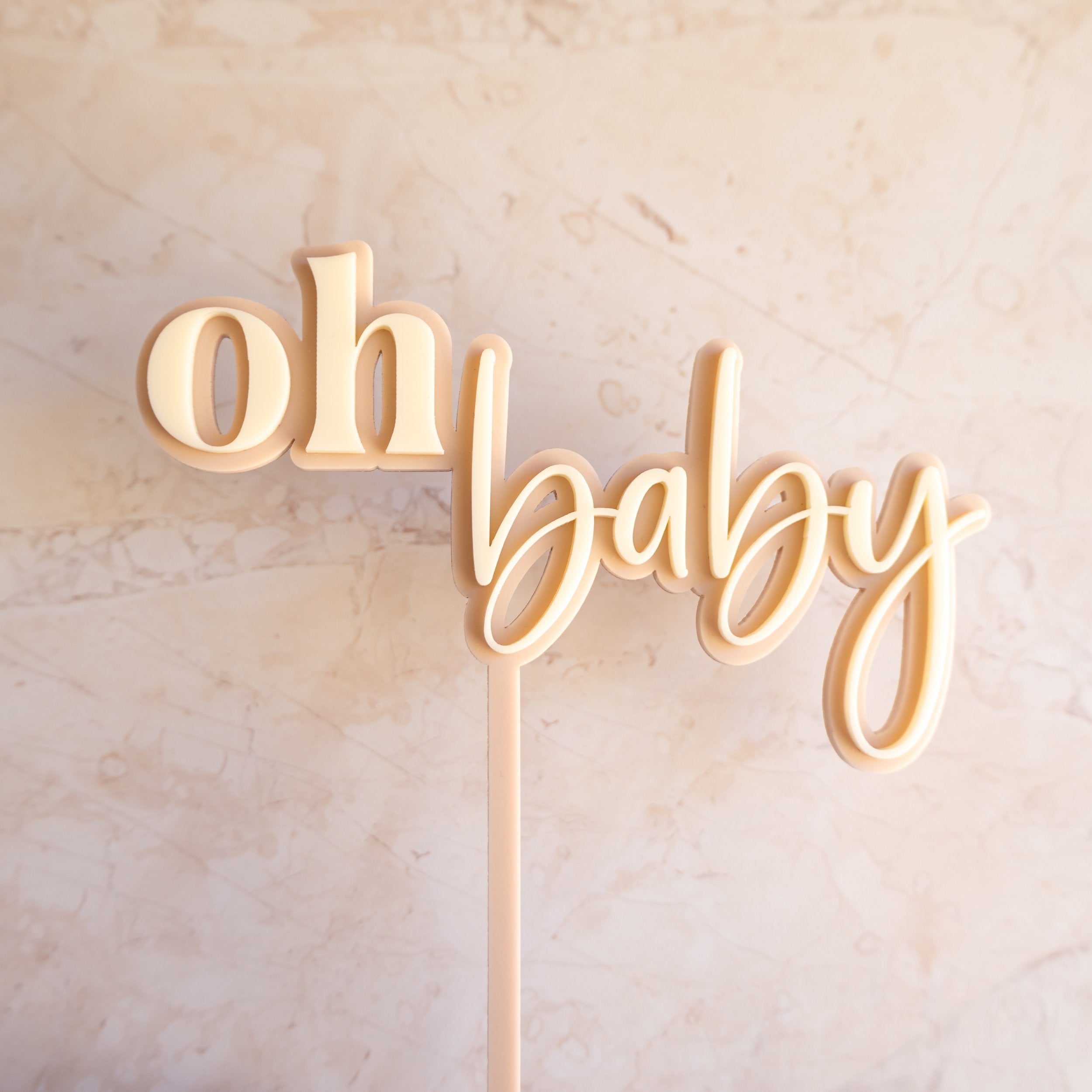 Oh Baby - Cake Topper