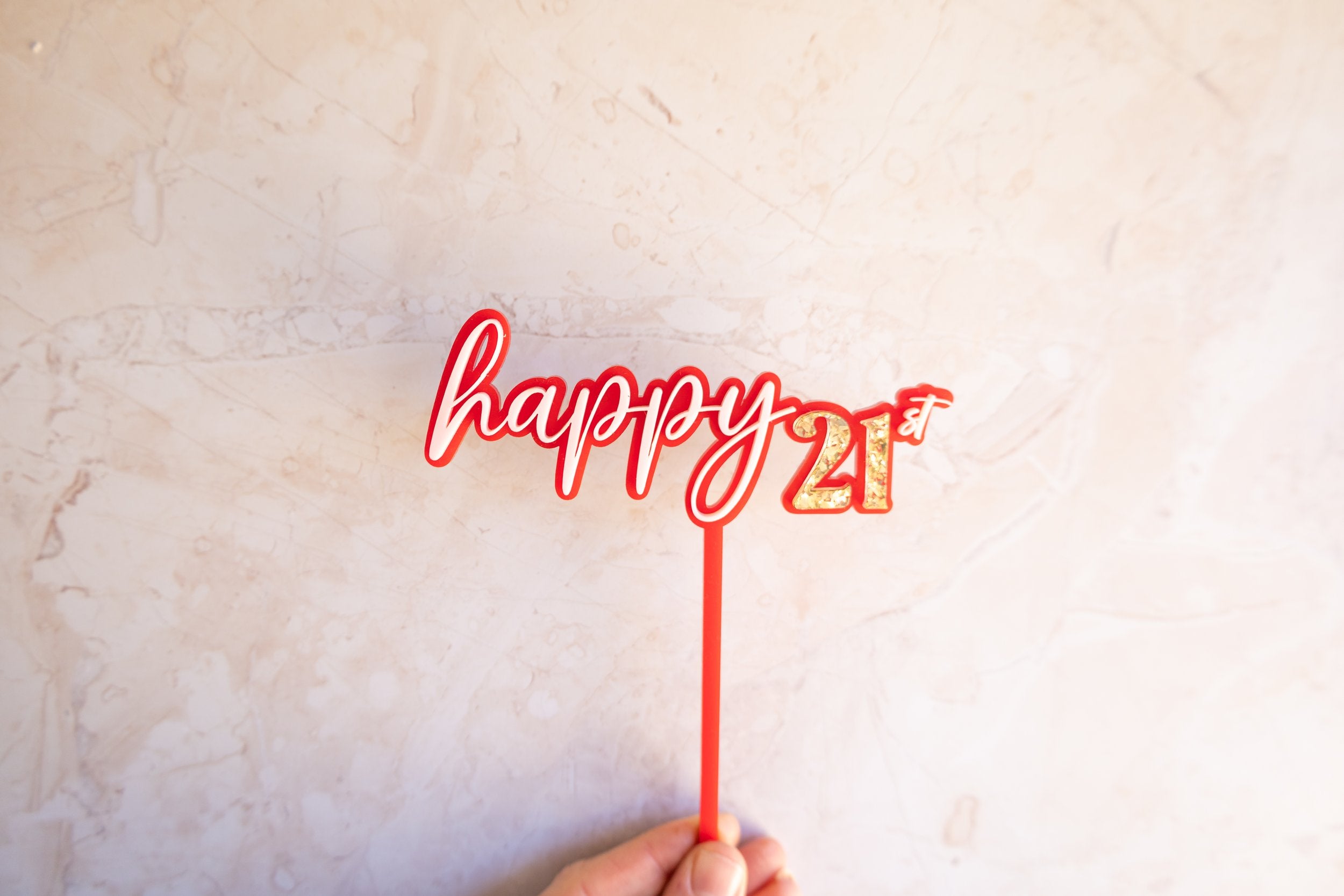 Custom Happy Age - Cake Topper