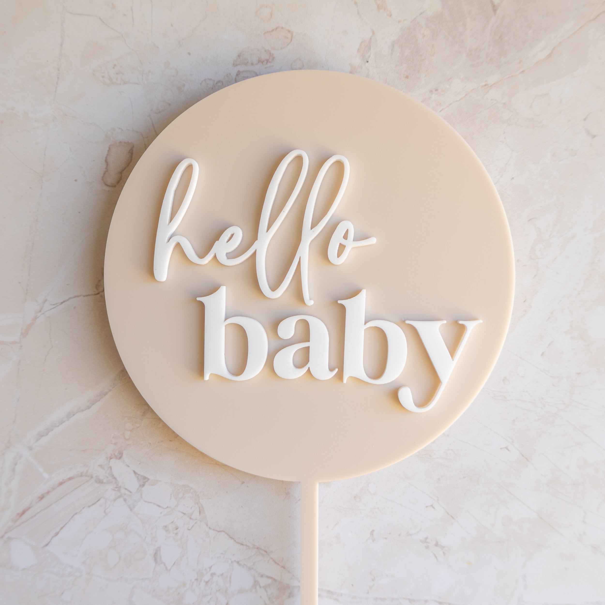 Custom Circle - Cake Topper