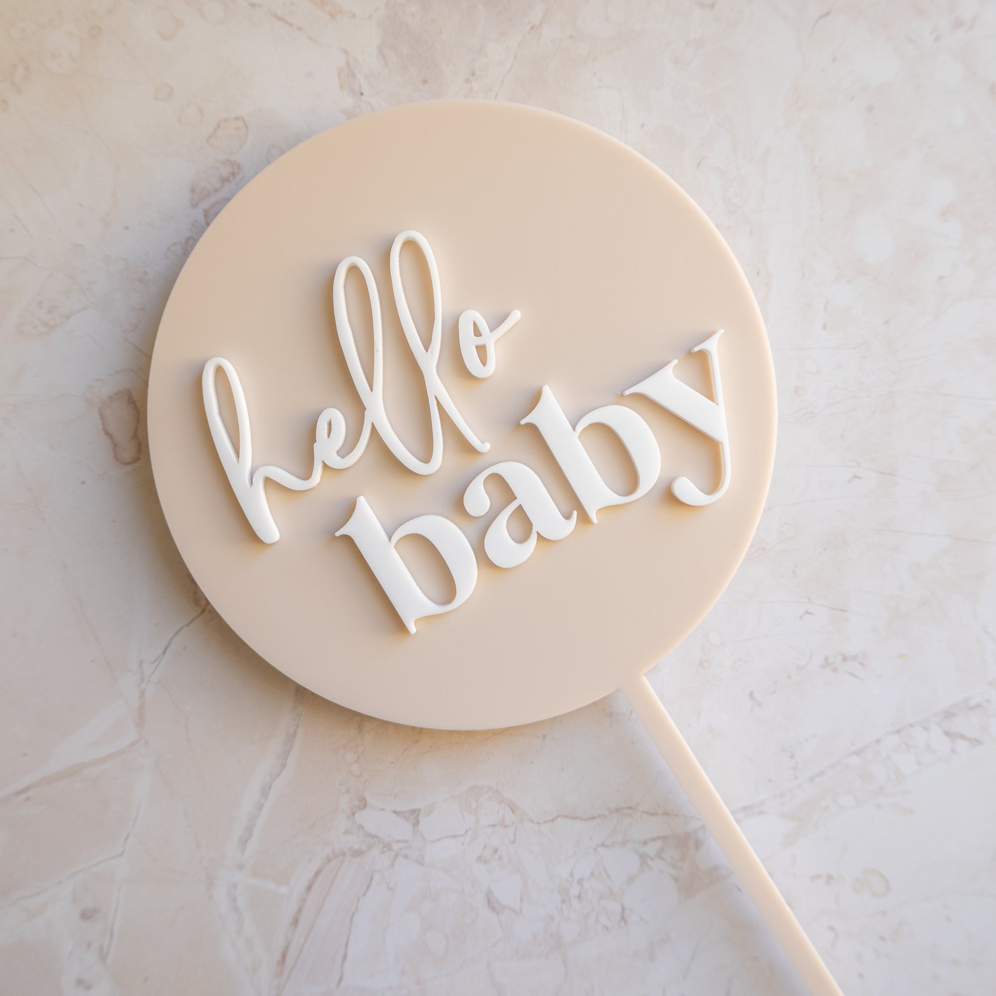 Custom Circle - Cake Topper