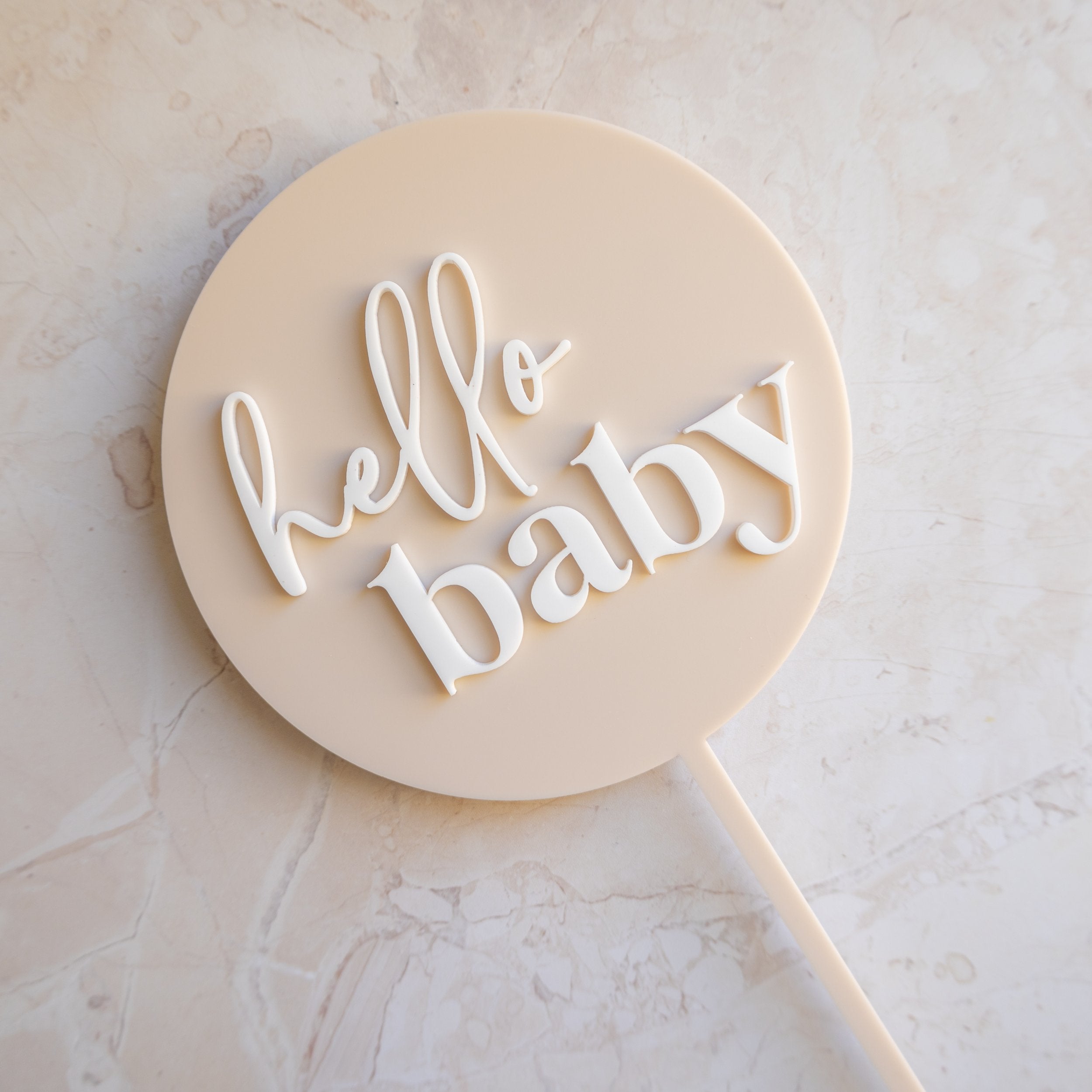 Custom Circle - Cake Topper