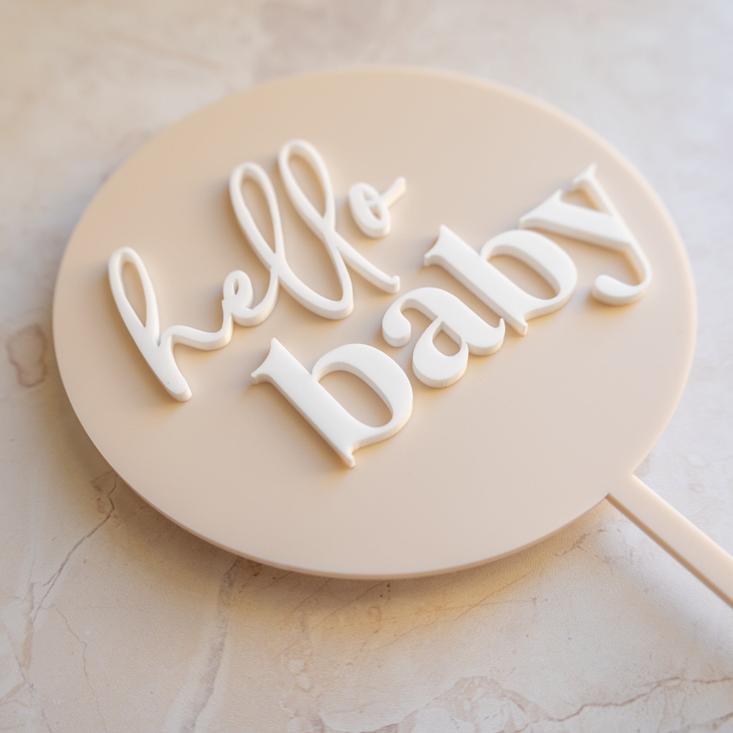 Custom Circle - Cake Topper