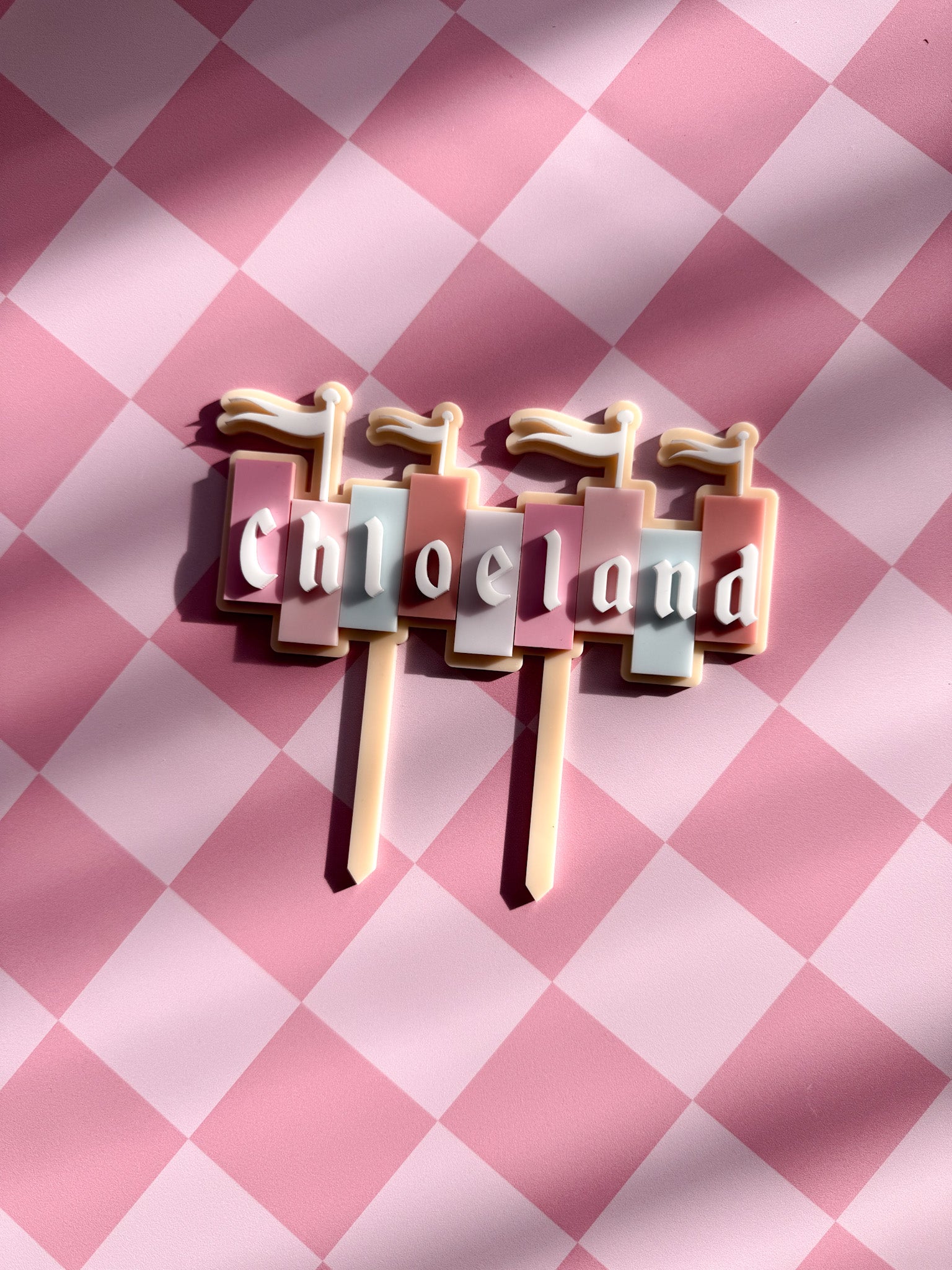 Magical Theme Park Inspired Cake Topper