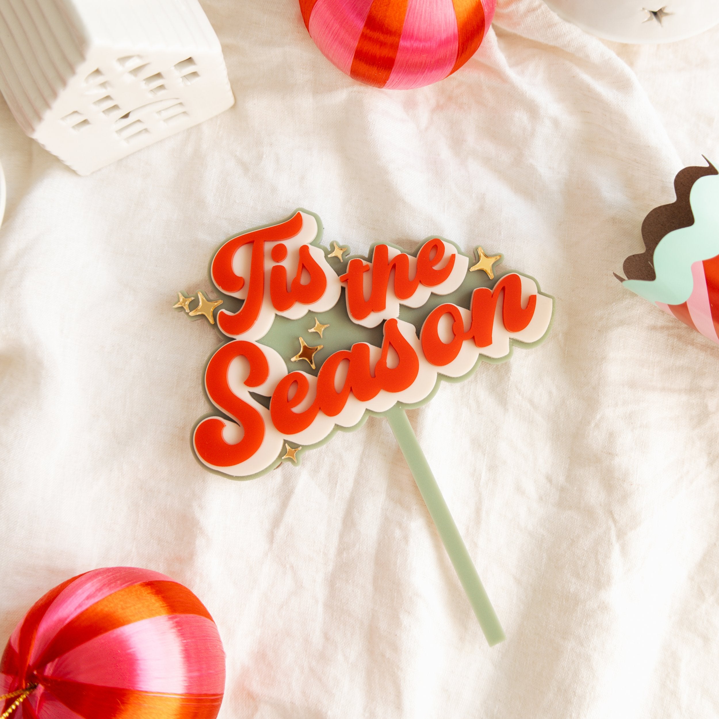 Tis The Season - Cake Topper