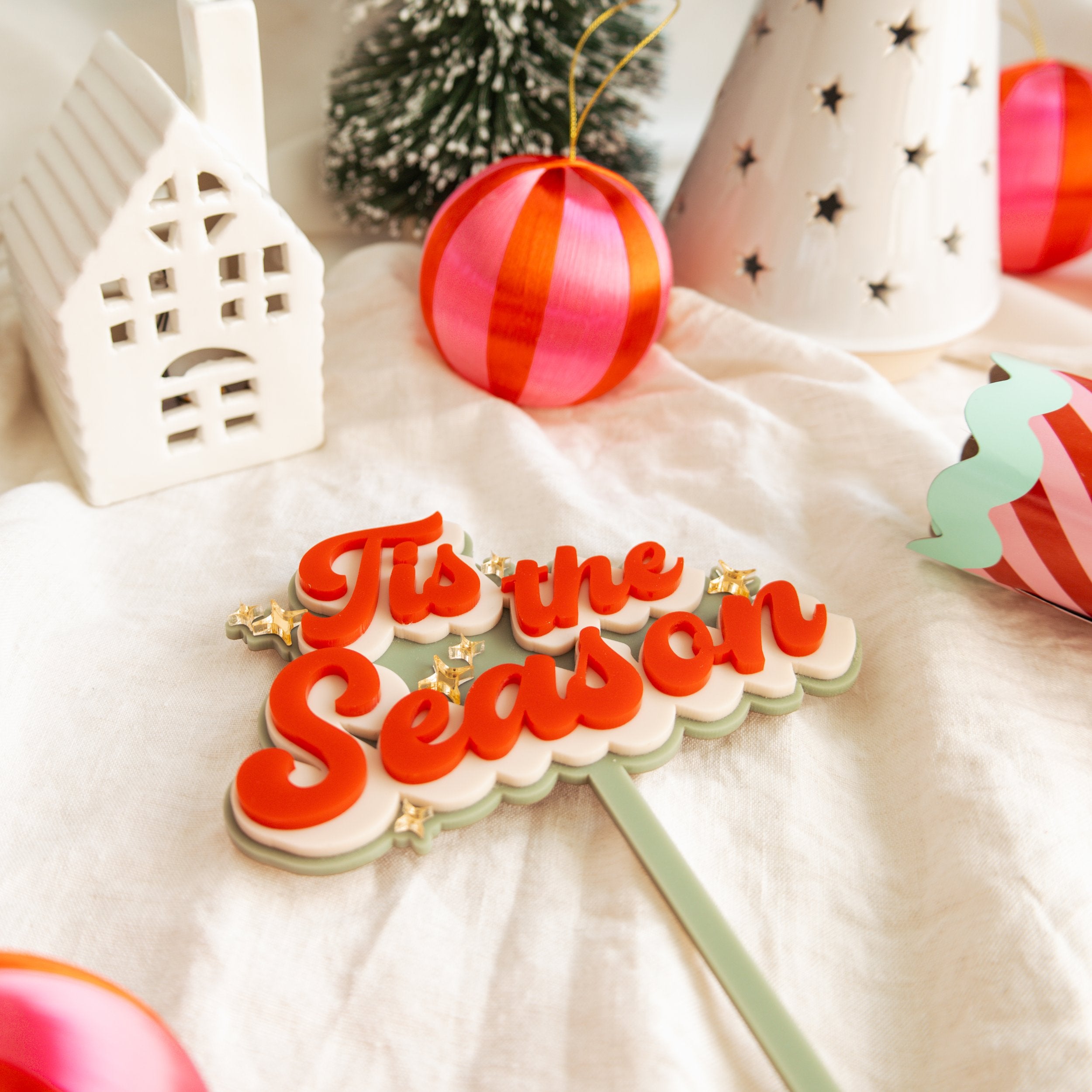 Tis The Season - Cake Topper