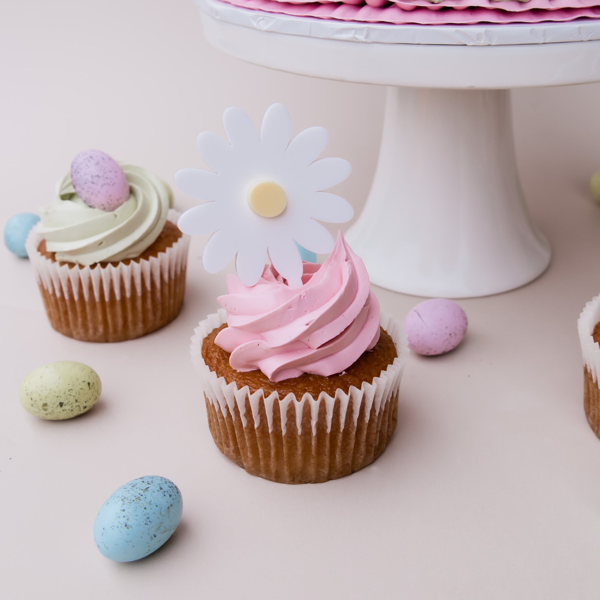Easter Daisy - Layered Cupcake Topper