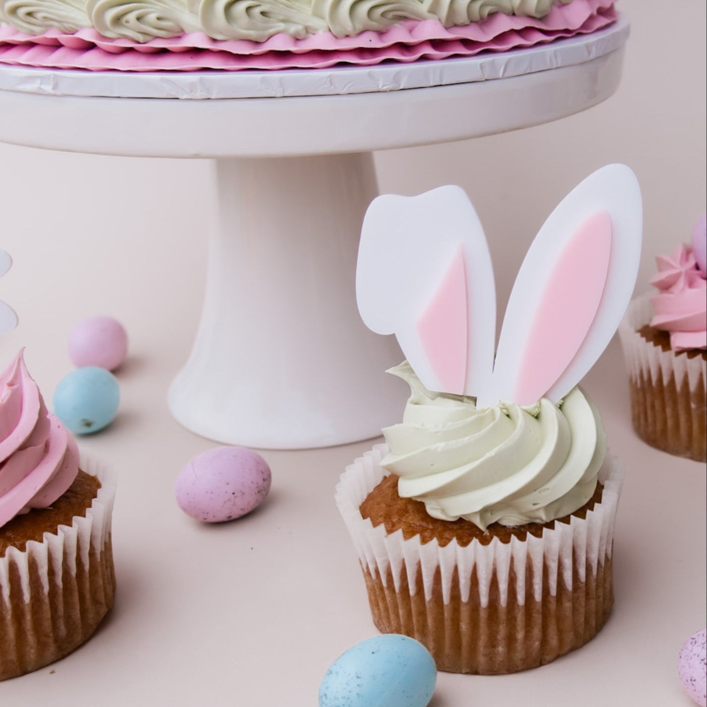 Bunny Ears - Layered Cupcake Topper