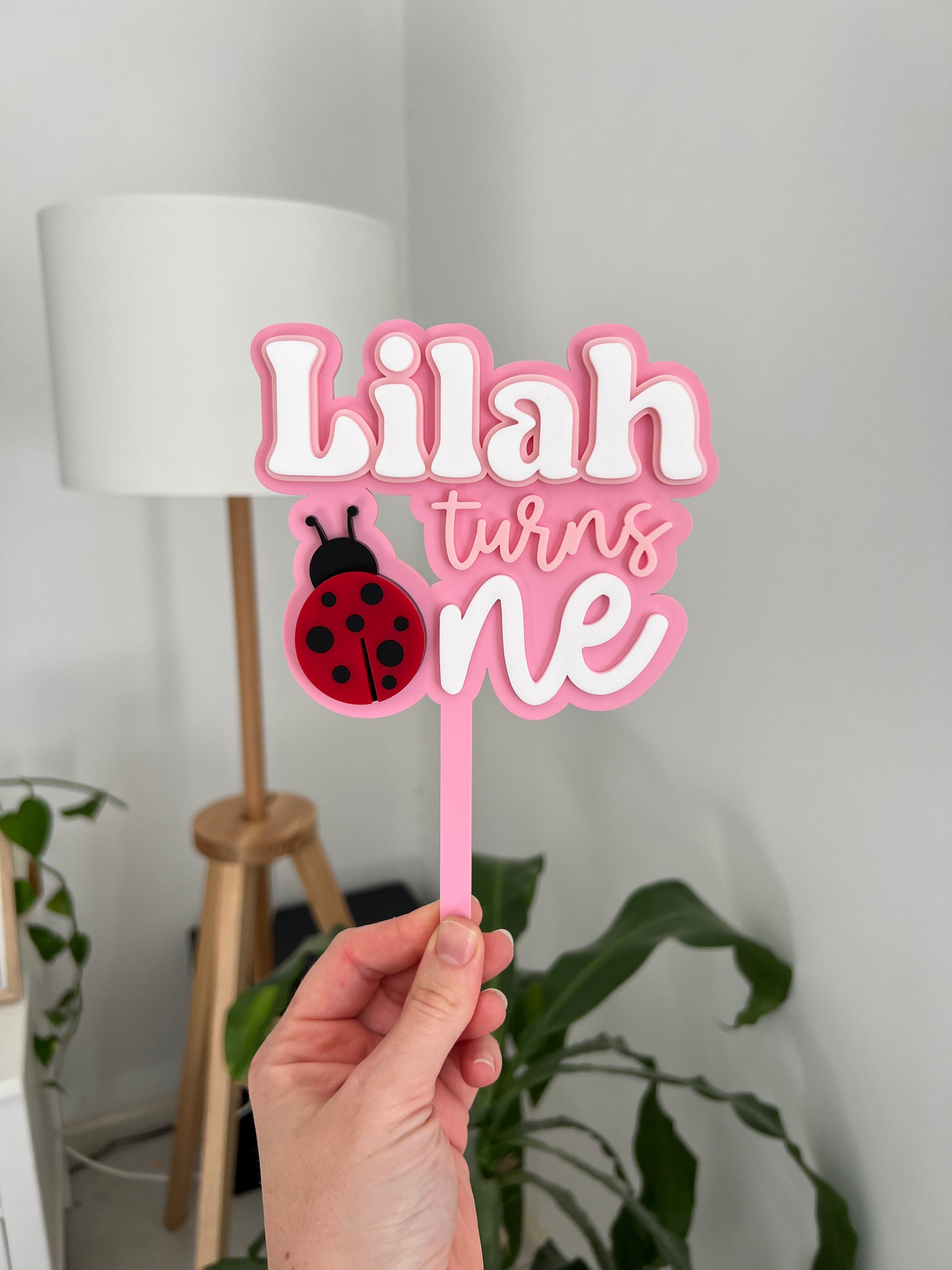 Lady Bug Cake Topper