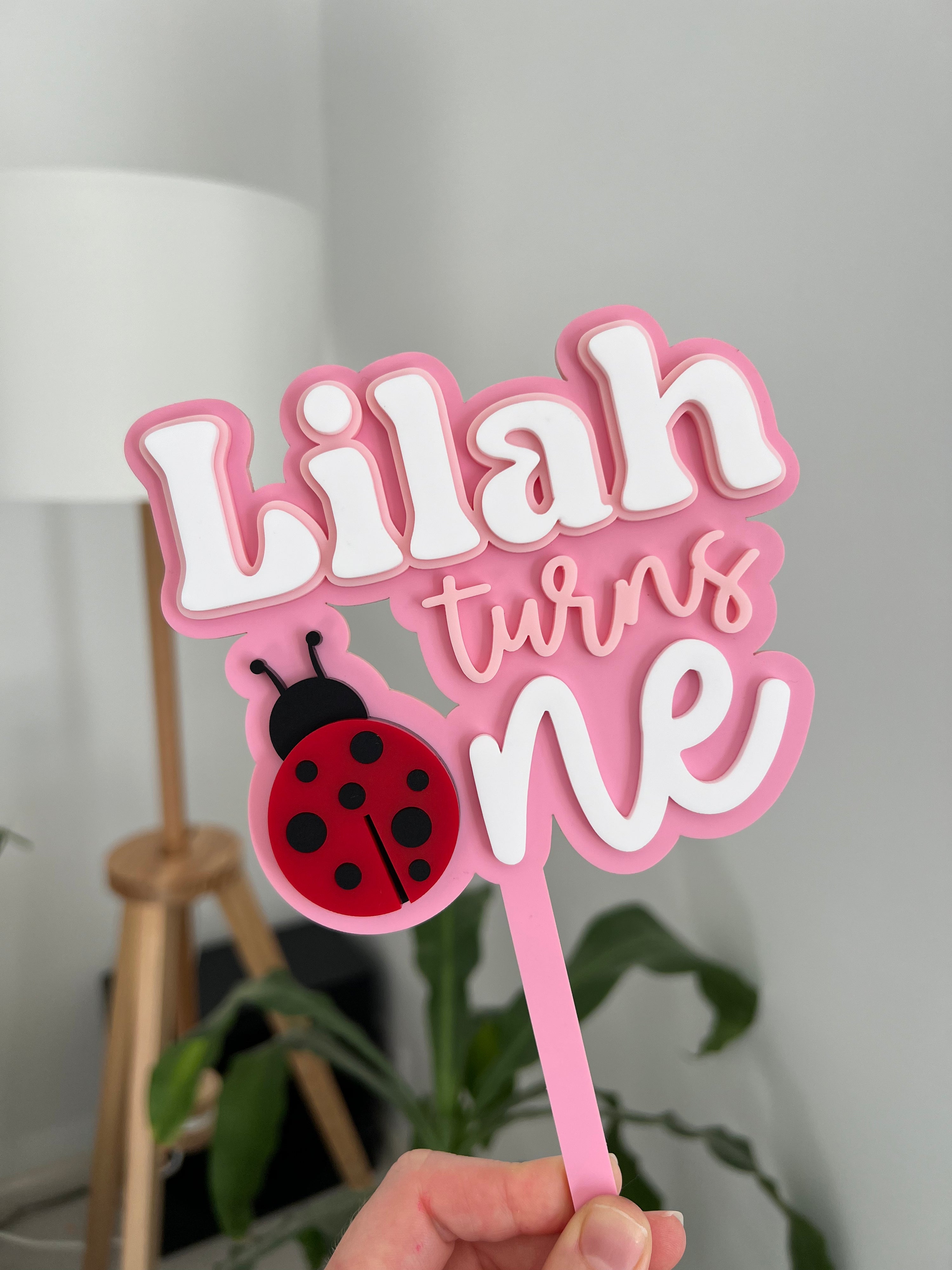Lady Bug Cake Topper