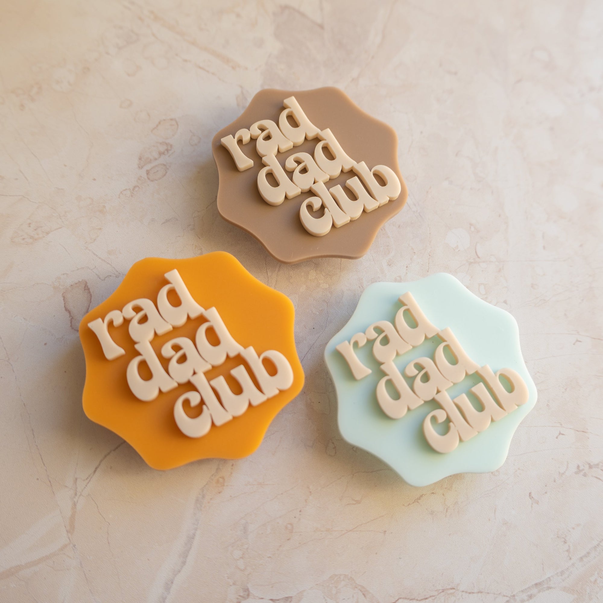 Rad Dad Club Mini Plaque (set of 3)-