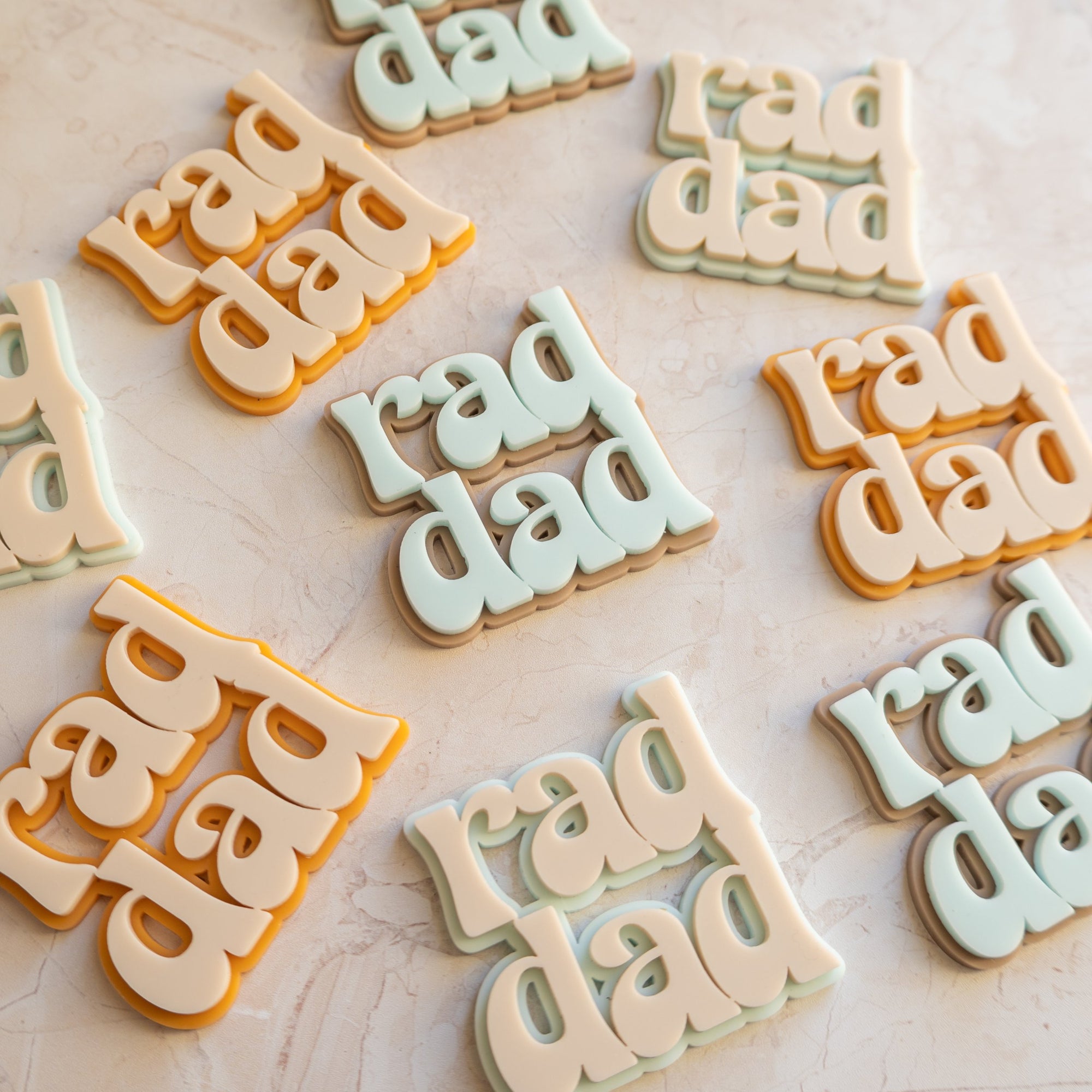 Rad Dad Layered Mini Toppers (set of 3)-